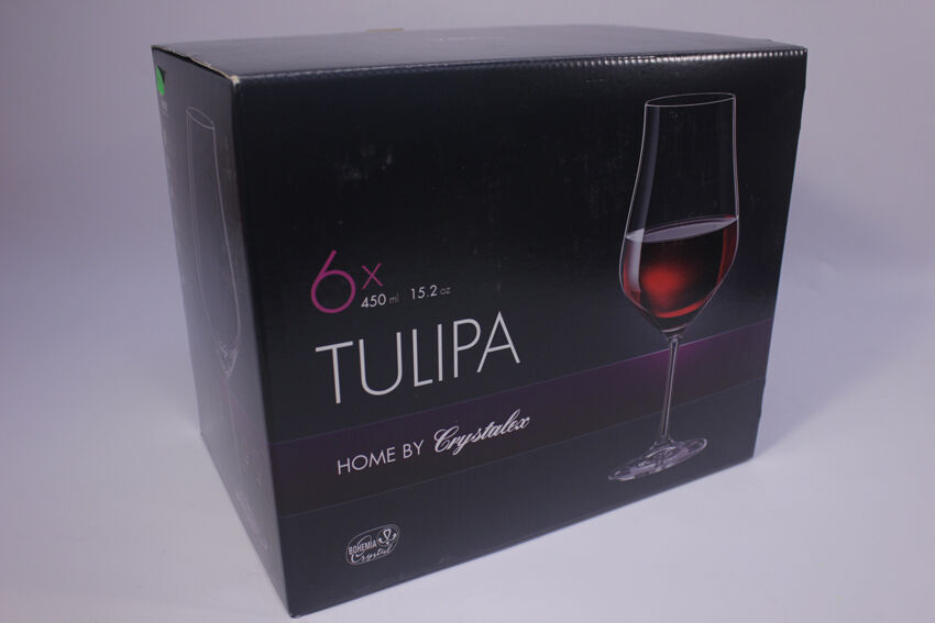 Набор бокалов для вина 450 мл 6 шт Тулипа, Bohemia - фото 3