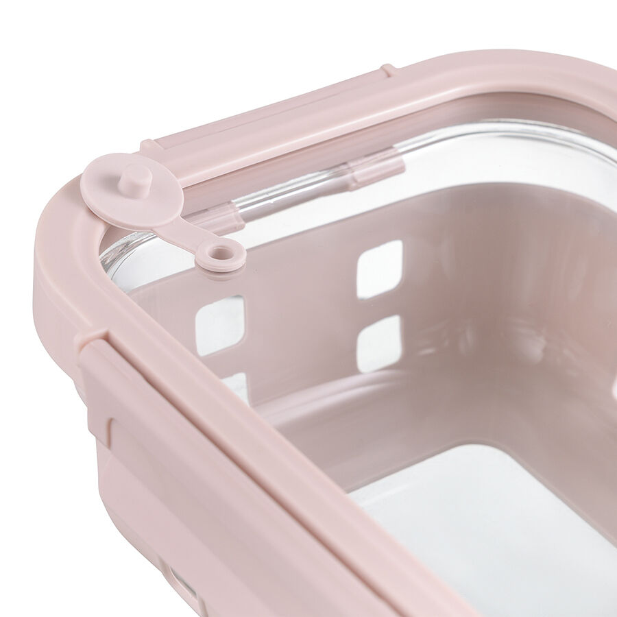 Контейнер для запекания, хранения и переноски продуктов в чехле Smart Solutions, 1050 мл, розовый - фото 5