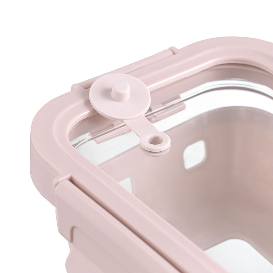 Контейнер для запекания, хранения и переноски продуктов в чехле Smart Solutions, 370 мл, розовый - фото 2