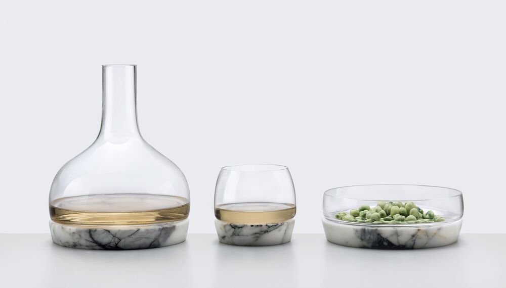 Чаша для закусок Прохлада 15 см, h6 см, хрусталь, мрамор, Nude Glass - фото 3