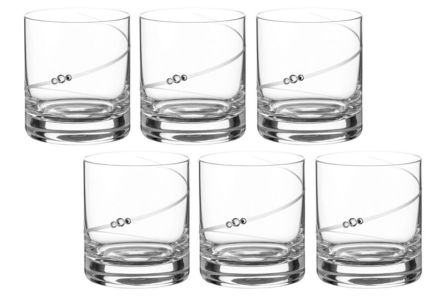 Набор стаканов для виски Силуэт, 0,31 л, 6 шт. с кристаллами Сваровски - фото 2