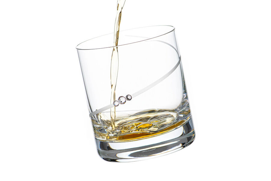 Набор стаканов для виски Силуэт, 0,31 л, 6 шт. с кристаллами Сваровски - фото 3