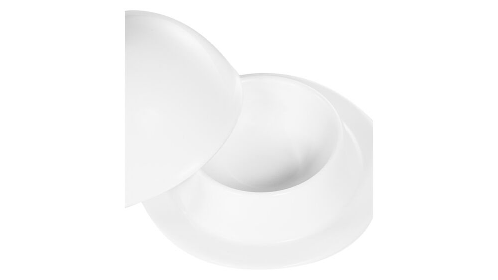 Масленка с крышкой Narumi Белый декор 9,5 см - фото 3