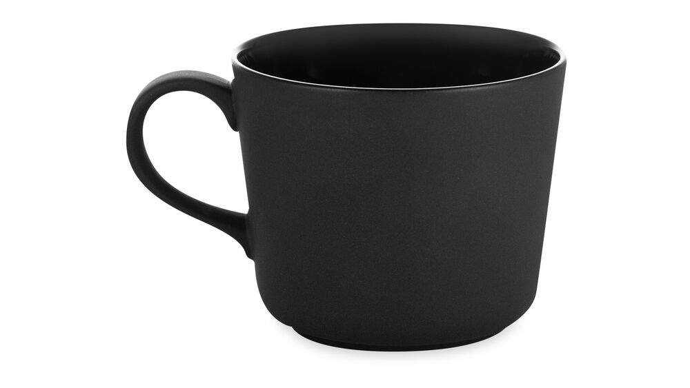 Чашка чайная с блюдцем Narumi 220 мл, черная матовая - фото 3