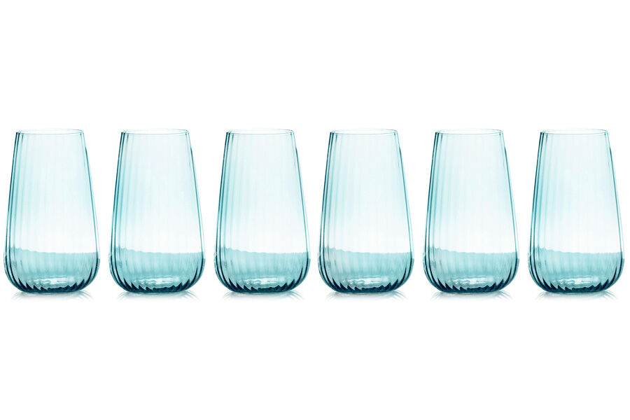 Набор стаканов для воды, 570 мл, 6 шт Opium, голубой, Le Stelle - фото 2