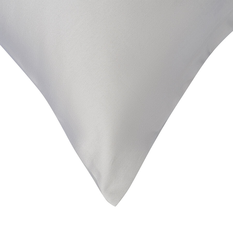 Евро - Комплект постельного белья, 200х220 см из премиального сатина серого цвета , Tkano Essential - фото 6
