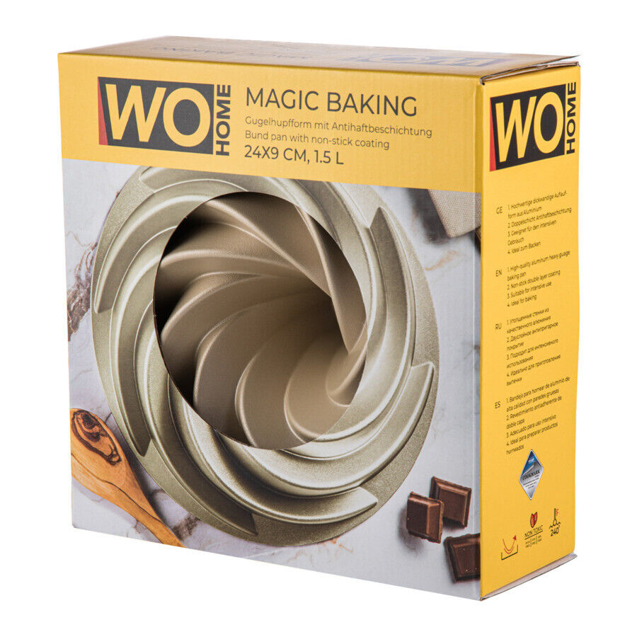 Форма для выпечки круглая WO HOME 3D Magic Baking , антипригарное покрытие - фото 5