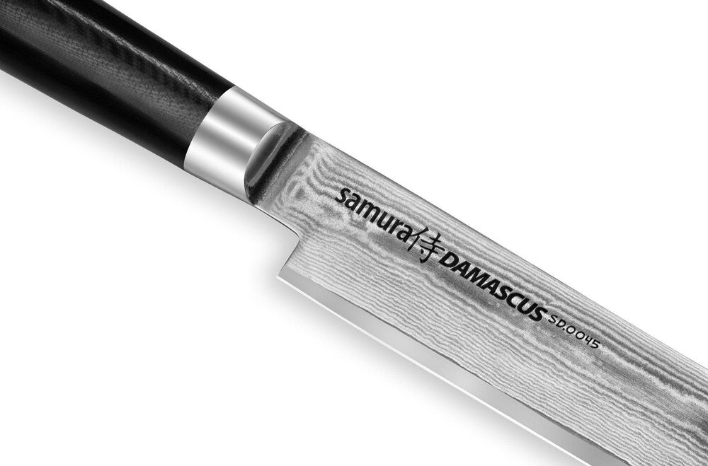 Нож кухонный "Samura DAMASCUS" для нарезки 230 мм, G-10, дамаск 67 слоев - фото 2