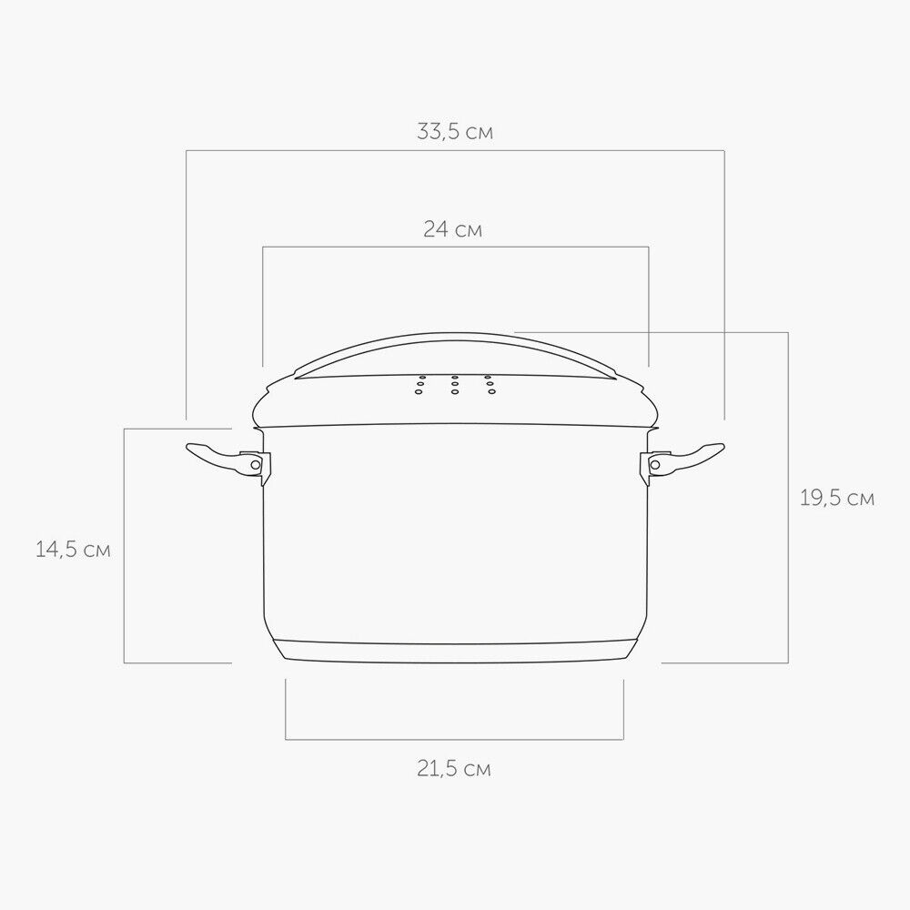 Кастрюля со стеклянной крышкой, 24 см/6 л, NADOBA, серия TESLA - фото 3