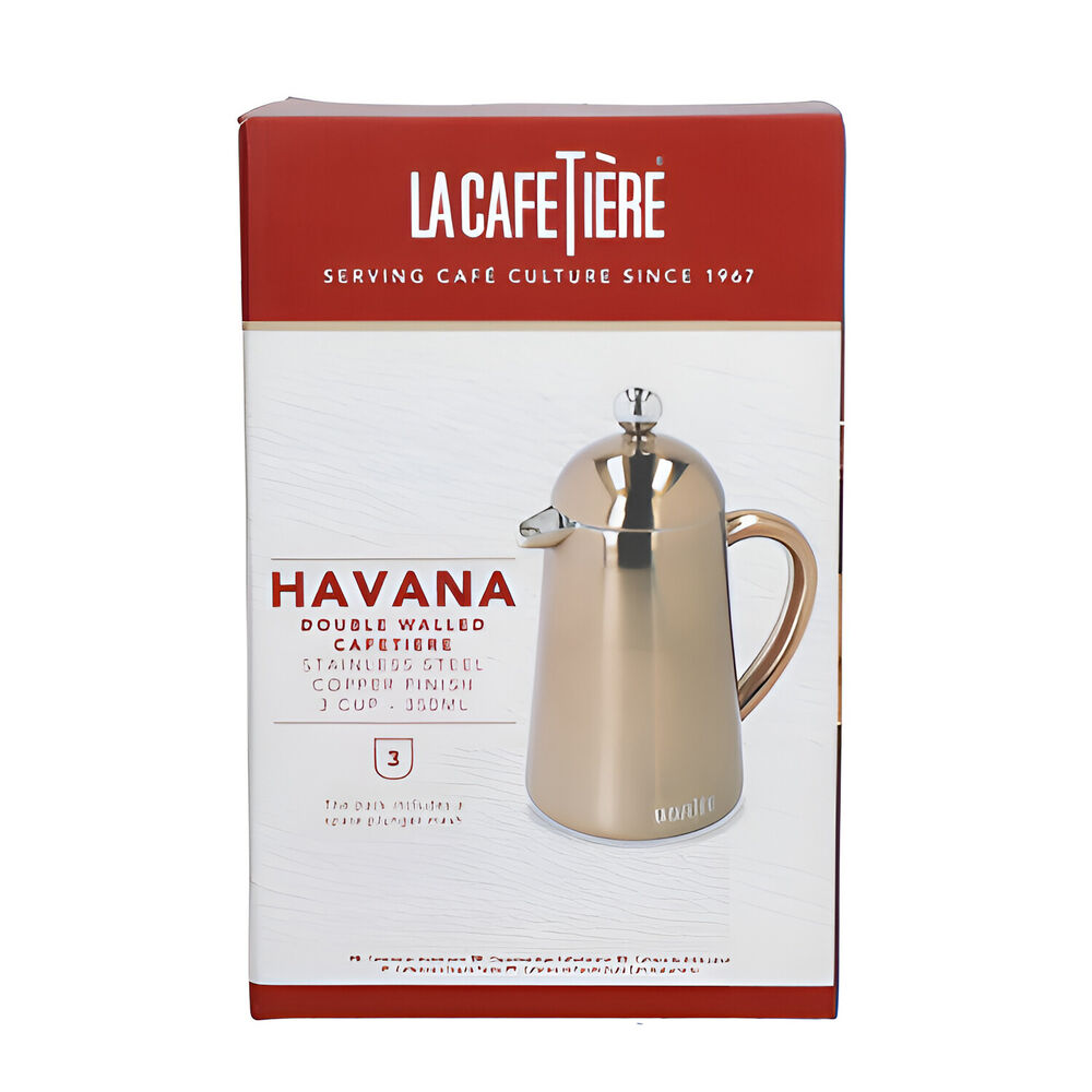 Кофейник Havana с двойными стенками, на 3 чашки La Cafetière, нержавеющая сталь COPPER - фото 2