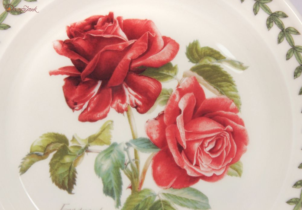 Тарелка десертная "Ботанический сад. Розы. Fragrant Cloud" 18,5 см - фото 2