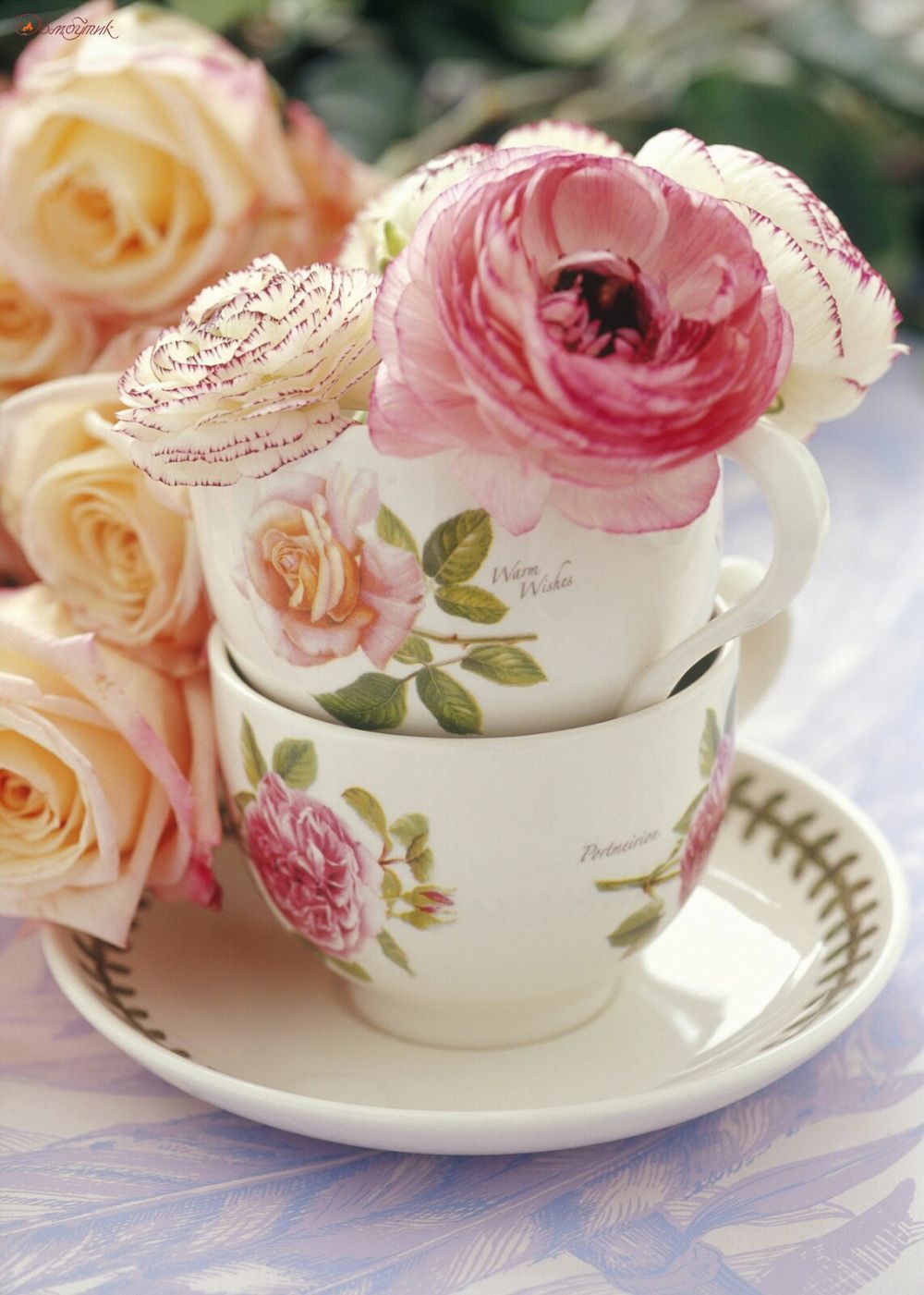 Тарелка десертная "Ботанический сад. Розы. Fragrant Cloud" 18,5 см - фото 6
