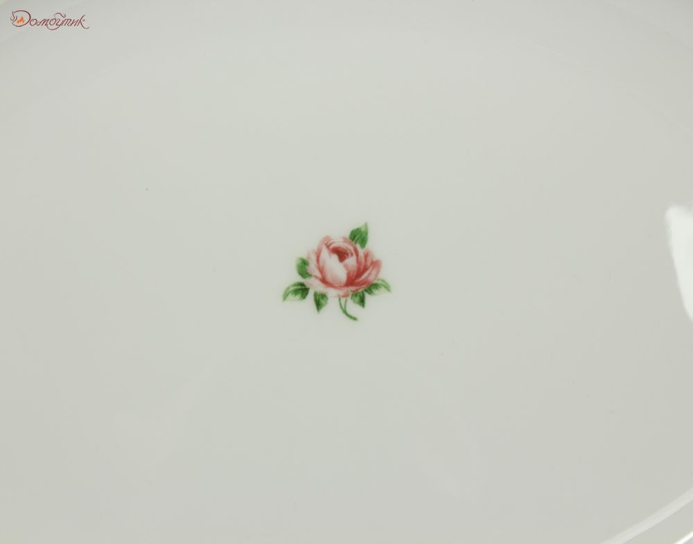 Овальное  блюдо "Полька роз" 34,5х27 см - фото 6