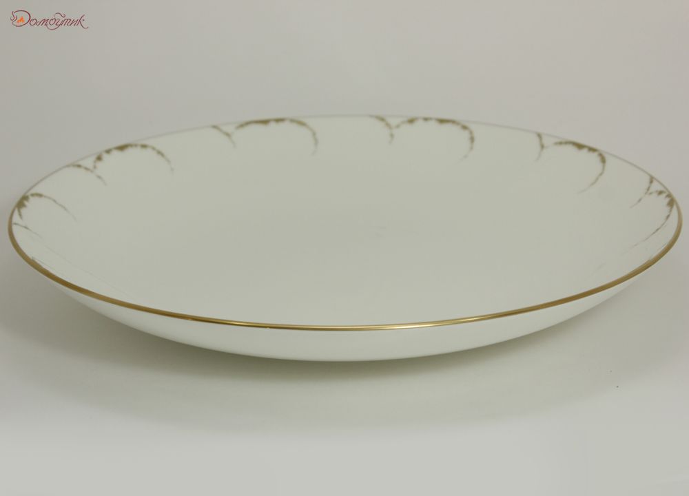 Блюдо круглое "Белый с золотом" 32 см - фото 2