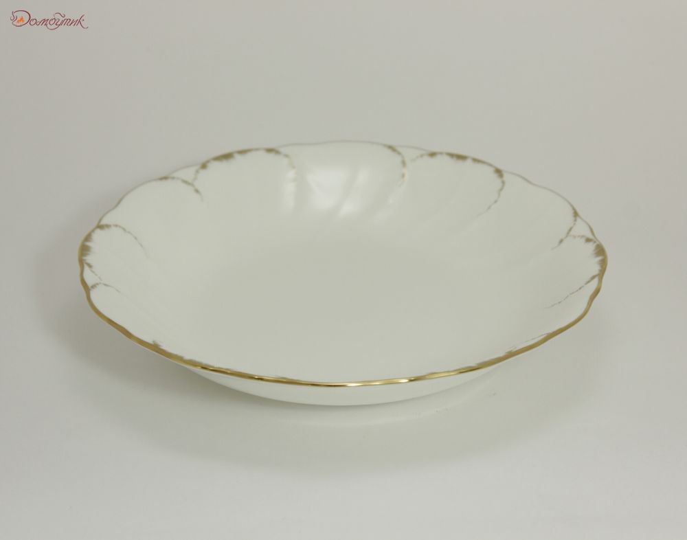 Набор суповых тарелок "Белый с золотом" 20 см, 6 шт. - фото 4