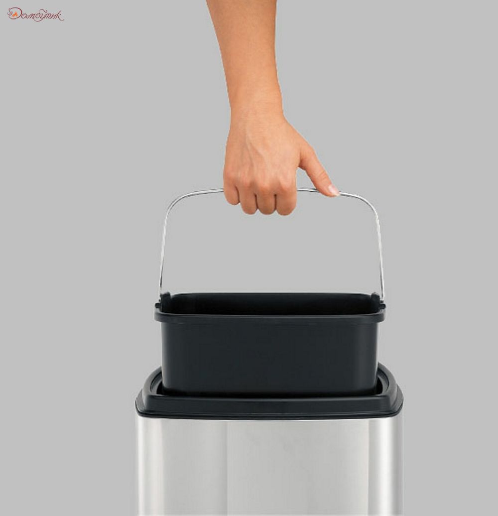 Контейнер для мусора "Touch Bin" прямоугольный полированный, 25 л - фото 4