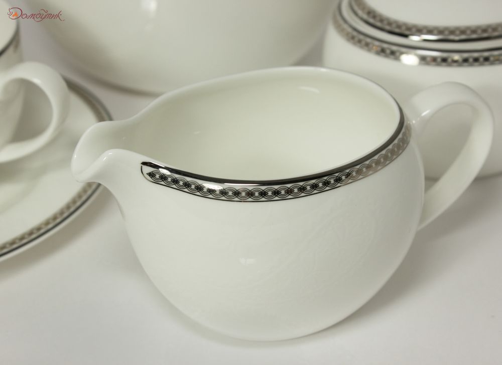 Чайный сервиз на 6 персон "Серебряная вышивка" (15 предметов) - фото 4