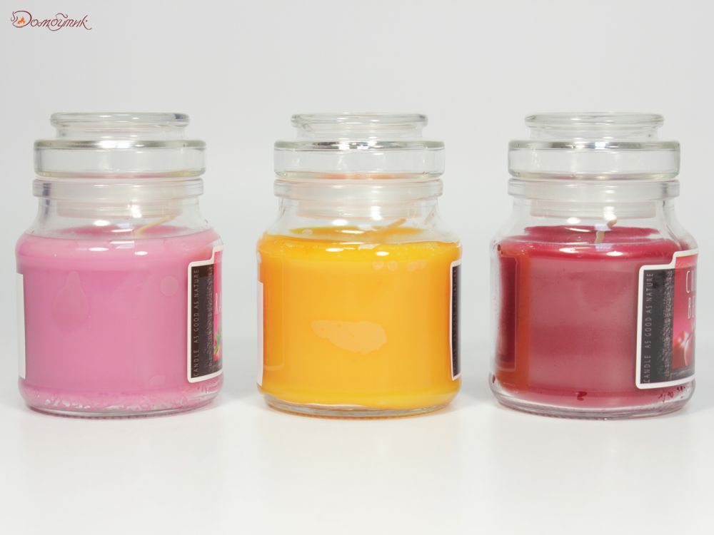 Ароматизированная свеча в стакане "Микс №3" в ассортименте 10 см - фото 2