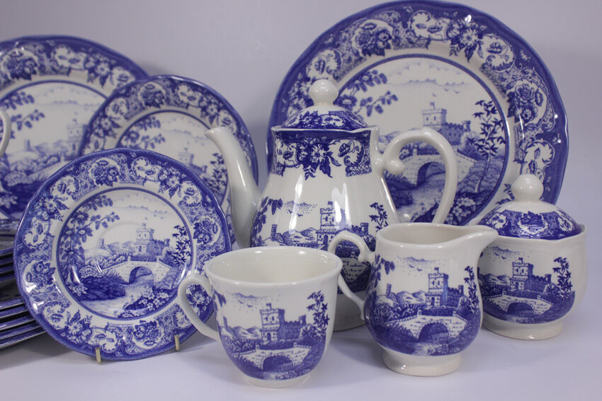 Чайно-столовый набор "Замки синие" на 6 персон, 23 пр. Claytan - фото 4