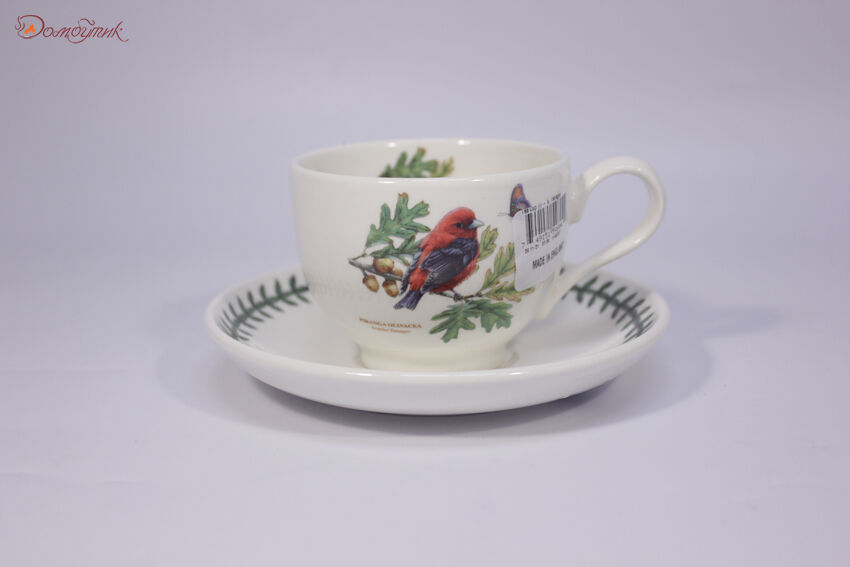 Чашка чайная с блюдцем Portmeirion Ботанический сад.Птицы.Пиранга 200 мл - фото 2