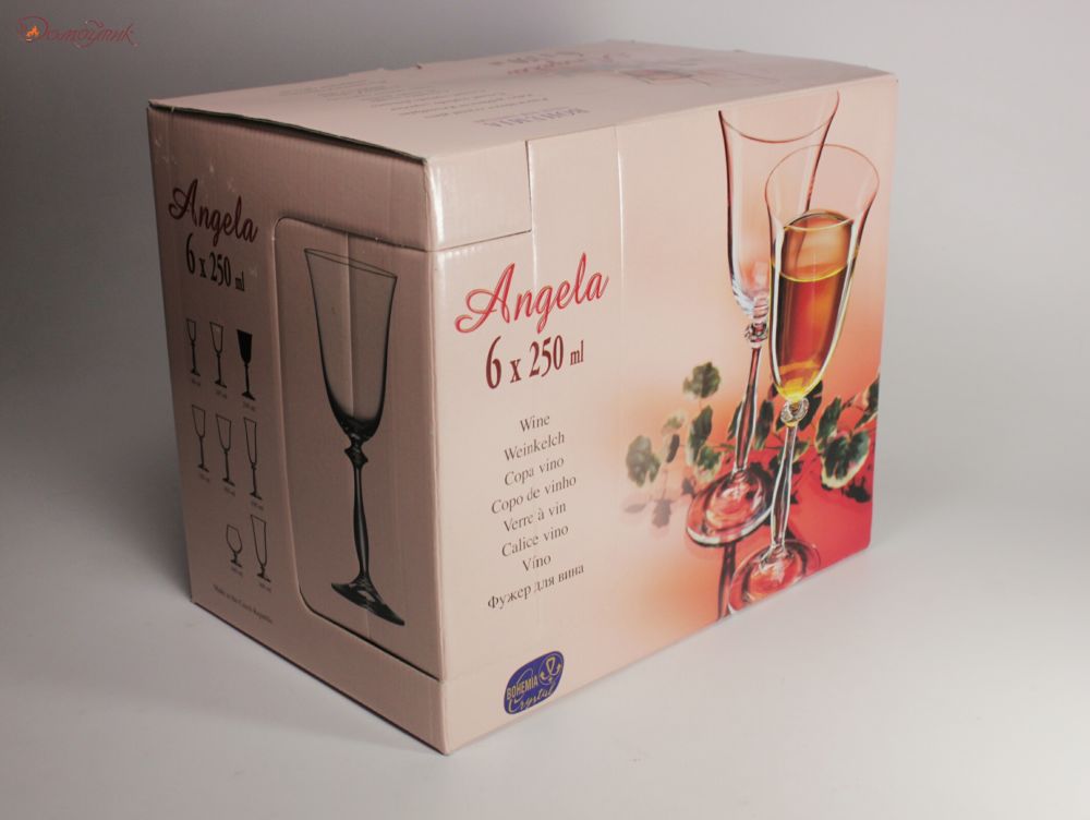 Бокалы для вина "Анжела" 280 мл, 6 шт. - фото 6