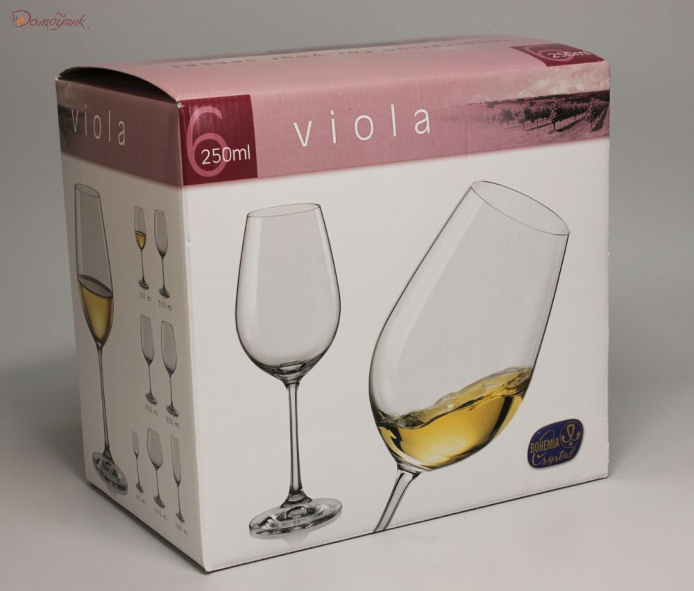 Бокалы для вина "Виола" 250 мл, 6 шт. - фото 6