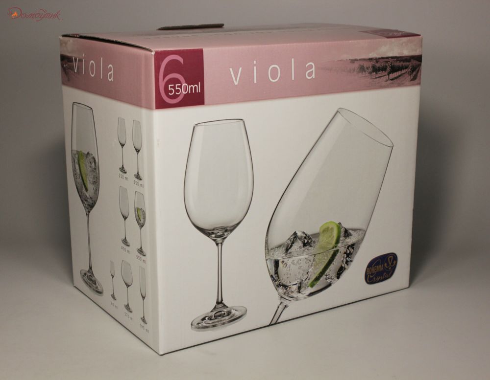 Бокалы для вина "Виола"550 мл, 6 шт. - фото 6