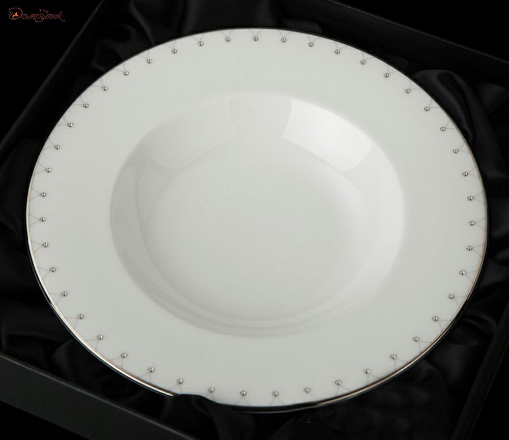Набор суповых тарелок "Принцесс" сваровски 22,5 см, 6 шт. - фото 2