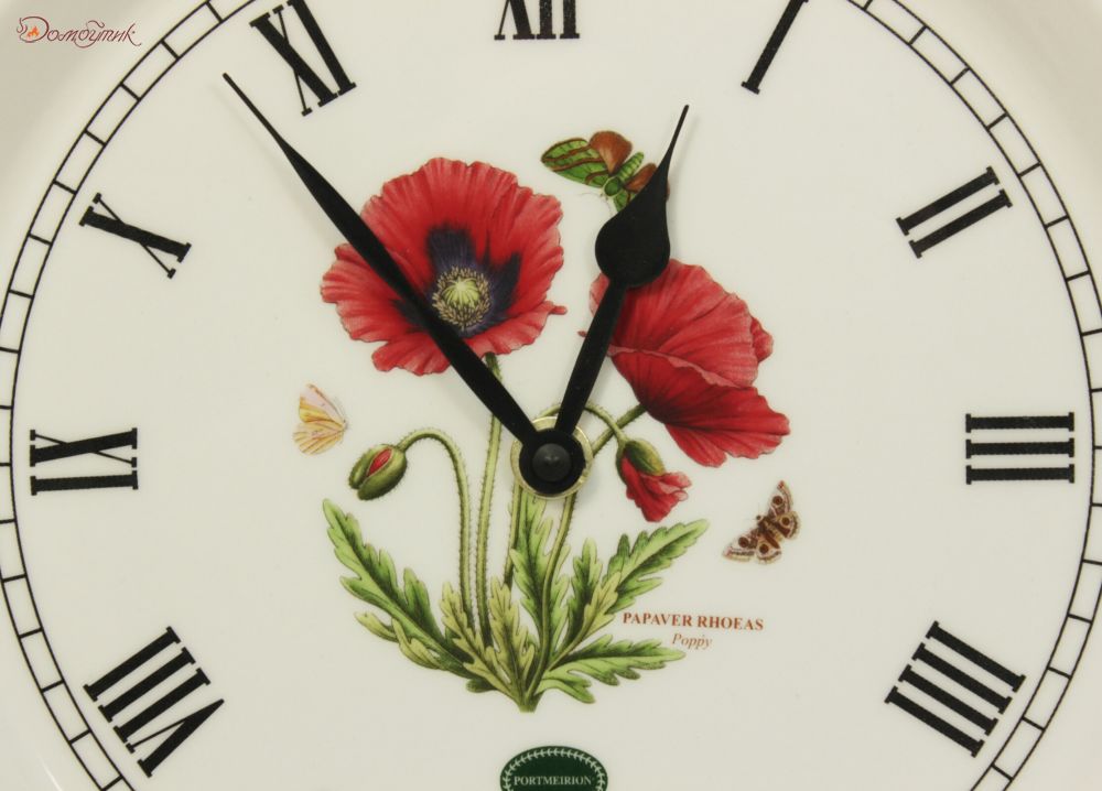 Часы настенные "Botanic Garden Мак" 26,5 см - фото 2