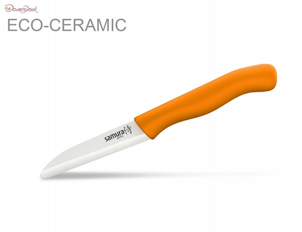 Ножик "Samura Eco" для овощей и фруктов 16,5 см (оранжевый) - фото 2