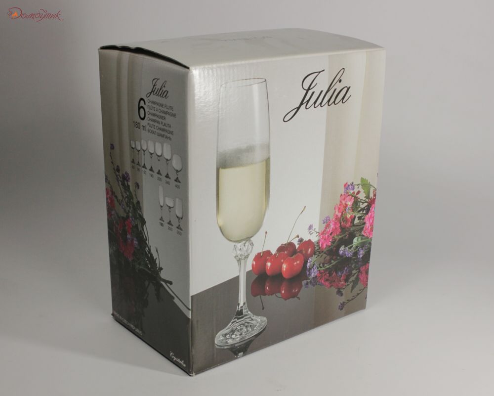 Бокалы для шампанского "Джулия" 180 мл, 6 шт. - фото 7