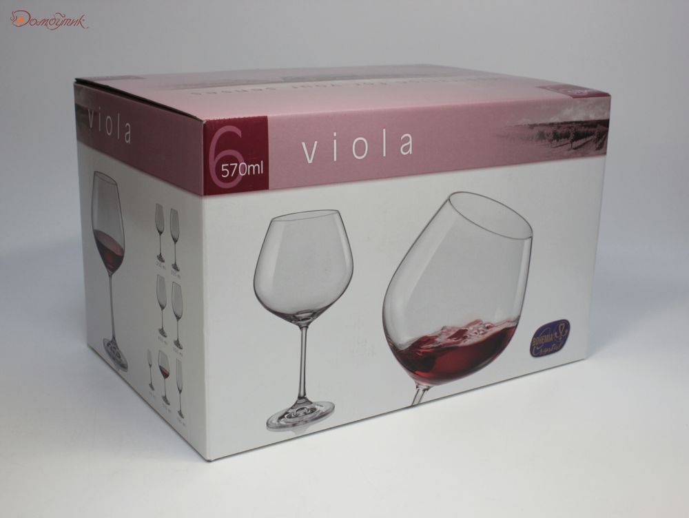 Бокалы для вина "Виола" 570 мл, 6 шт. - фото 8