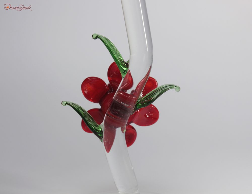 Бокал для вина "Красный цветок" 350 мл - фото 4