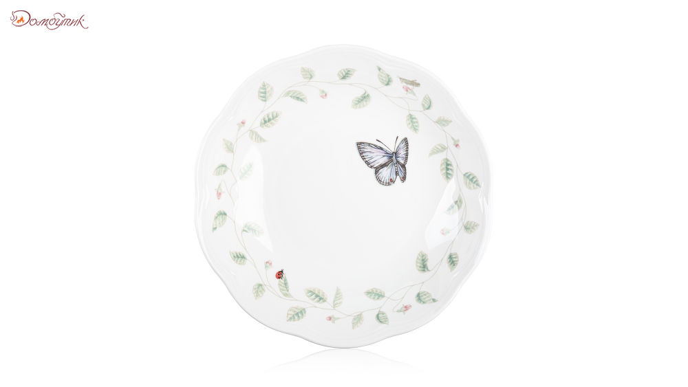 Тарелка суповая "Бабочки на лугу"22,5 см, Lenox - фото 2