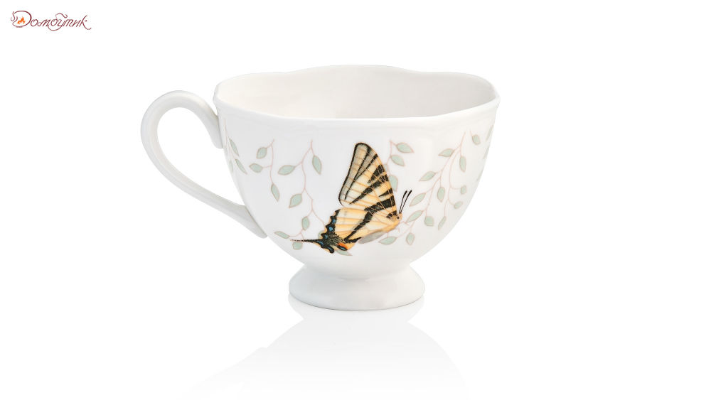 Чашка чайно-кофейная с блюдцем "Бабочки на лугу"240 мл, Lenox - фото 3
