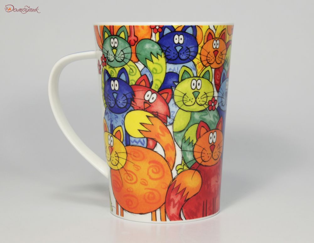 Кружка "Разноцветные кошки" 500 мл, DUNOON - фото 3