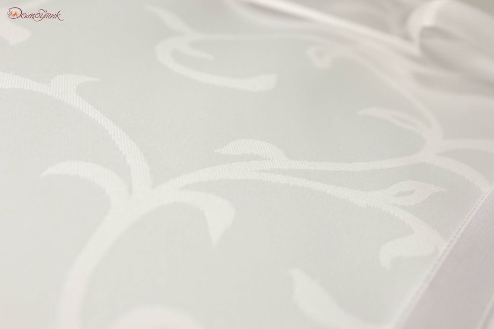Скатерть овальная "Вензеля крупные" 150х210 см, водоотталкивающая - фото 4