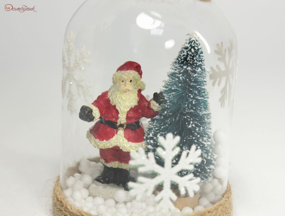 Ёлочная игрушка "Дед Мороз у ёлки" - фото 2