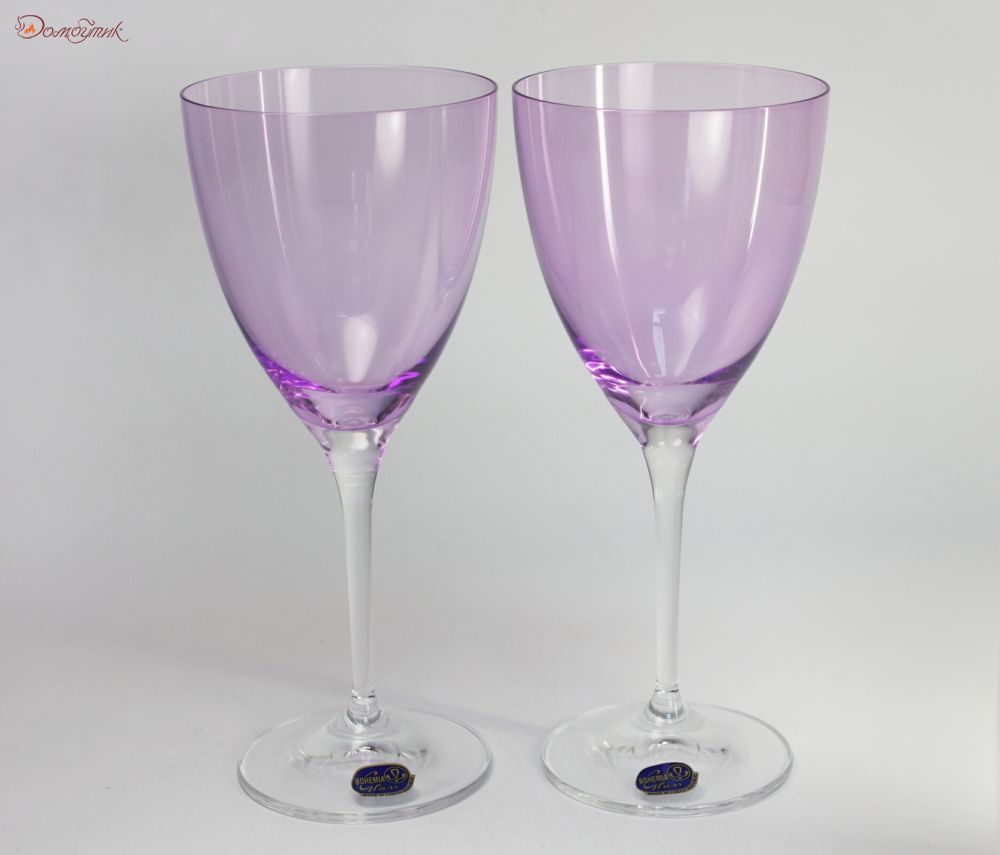 Бокалы для вина "Kate Colours" фиолетовые, 250 мл, 2 шт. - фото 2