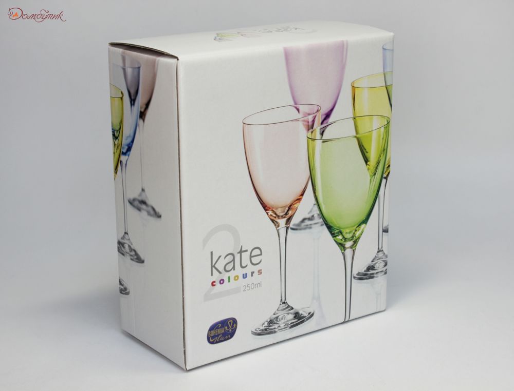 Бокалы для вина "Kate Colours" фиолетовые, 250 мл, 2 шт. - фото 6