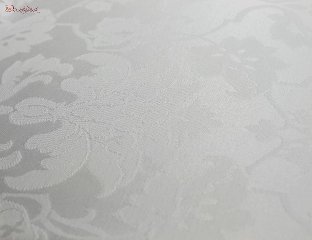 Скатерть прямоугольная "Версаль белый" 150х180 см, водоотталкивающая - фото 4