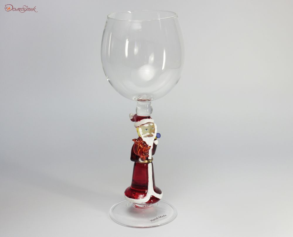 Бокал для вина "Дед Мороз с белочкой" 380 мл - фото 2