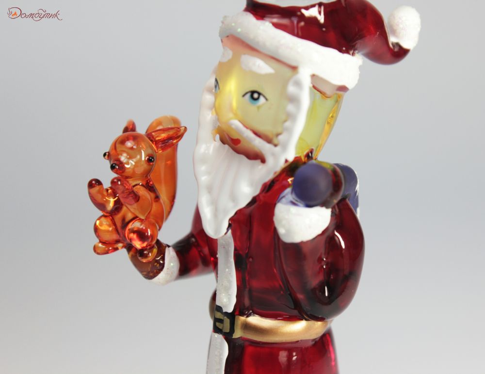 Бокал для вина "Дед Мороз с белочкой" 380 мл - фото 4