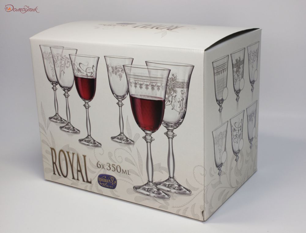 Бокалы для для вина "Анжела. Royal" 350 мл, 6 шт. - фото 7