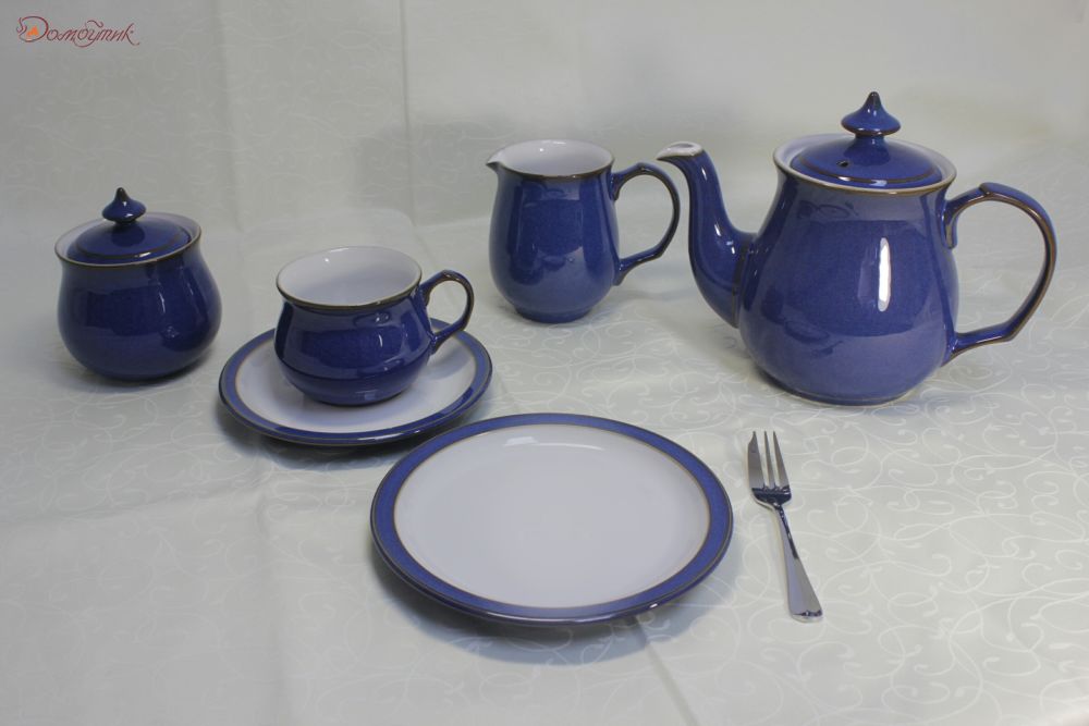 Блюдце чайное "Императорский синий" 15,5 см - фото 6