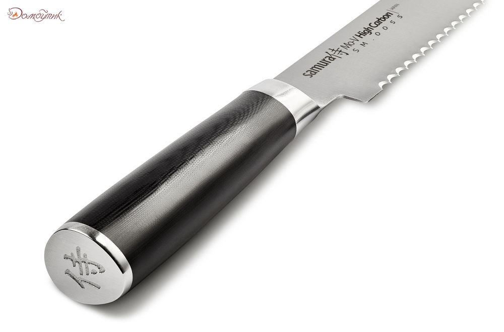 Нож кухонный "Samura Mo-V" для хлеба 230 мм, G-10 - фото 3