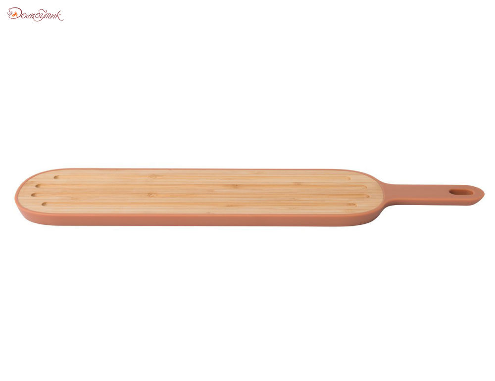 Длинная бамбуковая разделочная доска 44х10х1,5 см  - фото 3