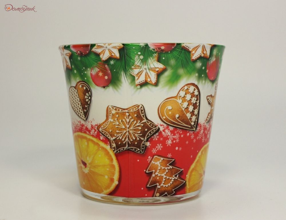 Ароматизированная свеча в стакане "Рождественские Вкусы" 8 см - фото 3