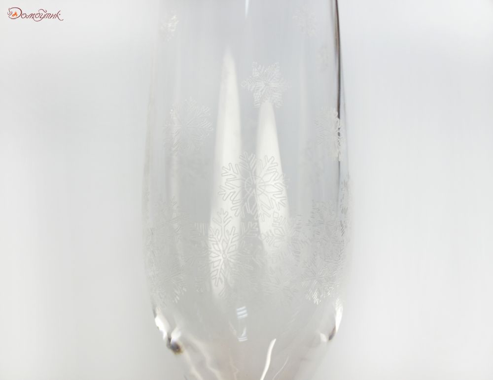 Бокалы для шампанского "Виола Снежинки" 190 мл, 2 шт. - фото 5
