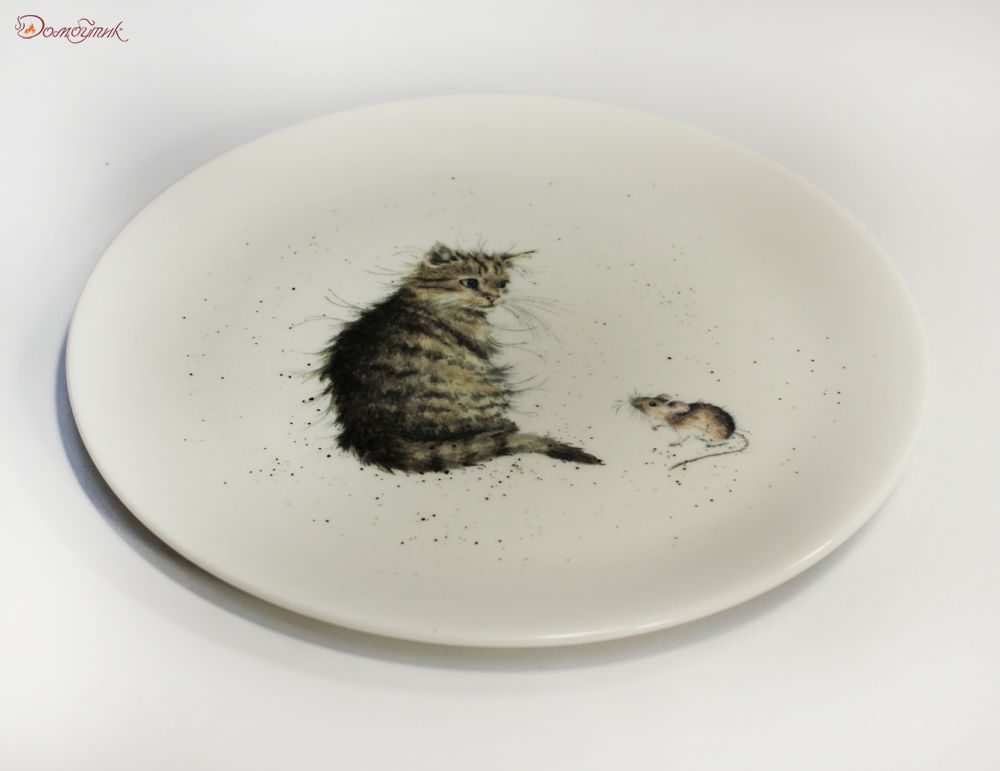 Тарелка закусочная "Забавная фауна. Кот и мышь" 21 см - фото 3